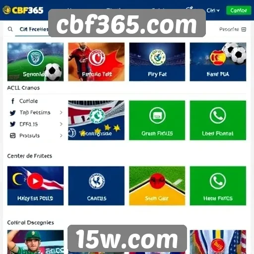Análise das funcionalidades do site cbf365